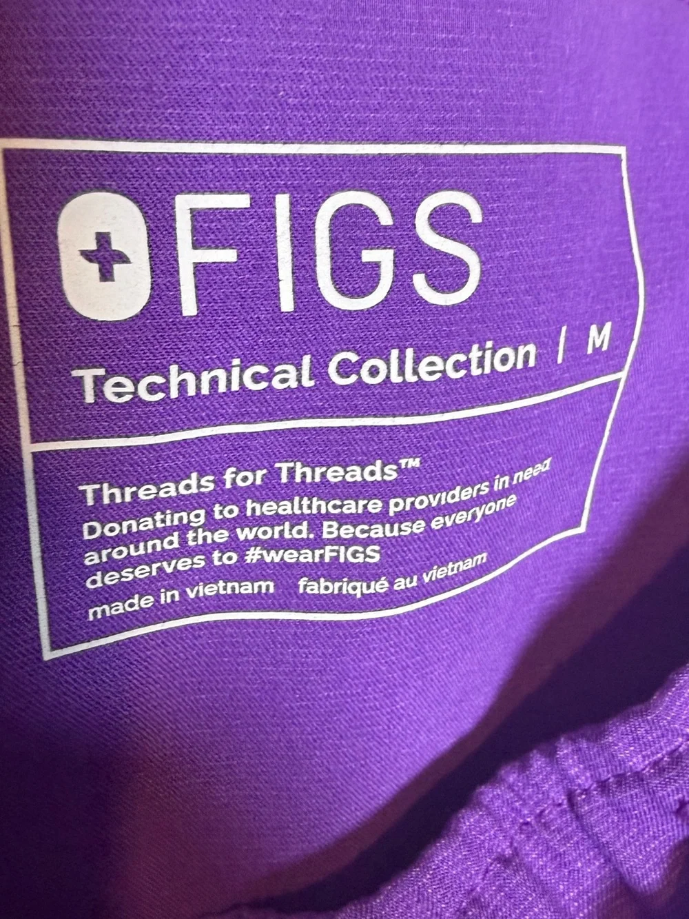 Figs Men's Ultra Violet Jogger Sweatpants with Teal Drawstring